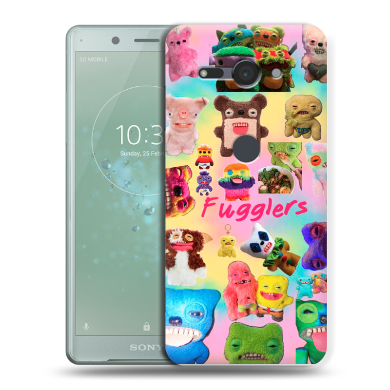 Силиконовый чехол на Sony Xperia XZ2 Compact с принтом Флагер Fuggler Силиконовый чехол на Sony Xperia XZ2 Compact с принтом Флагер Fuggler