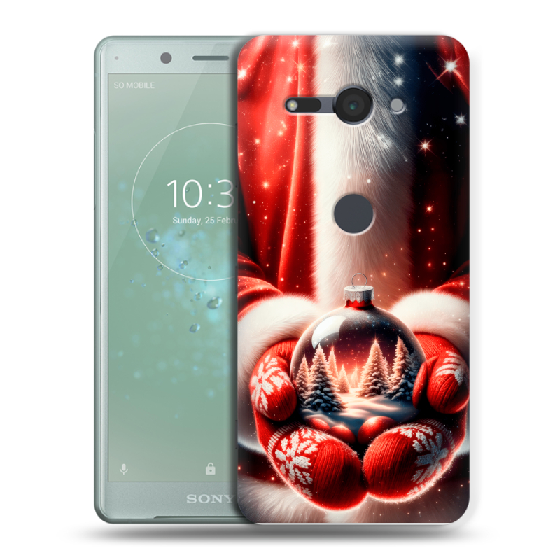 Силиконовый чехол на Sony Xperia XZ2 Compact с принтом Новый год Силиконовый чехол на Sony Xperia XZ2 Compact с принтом Новый год