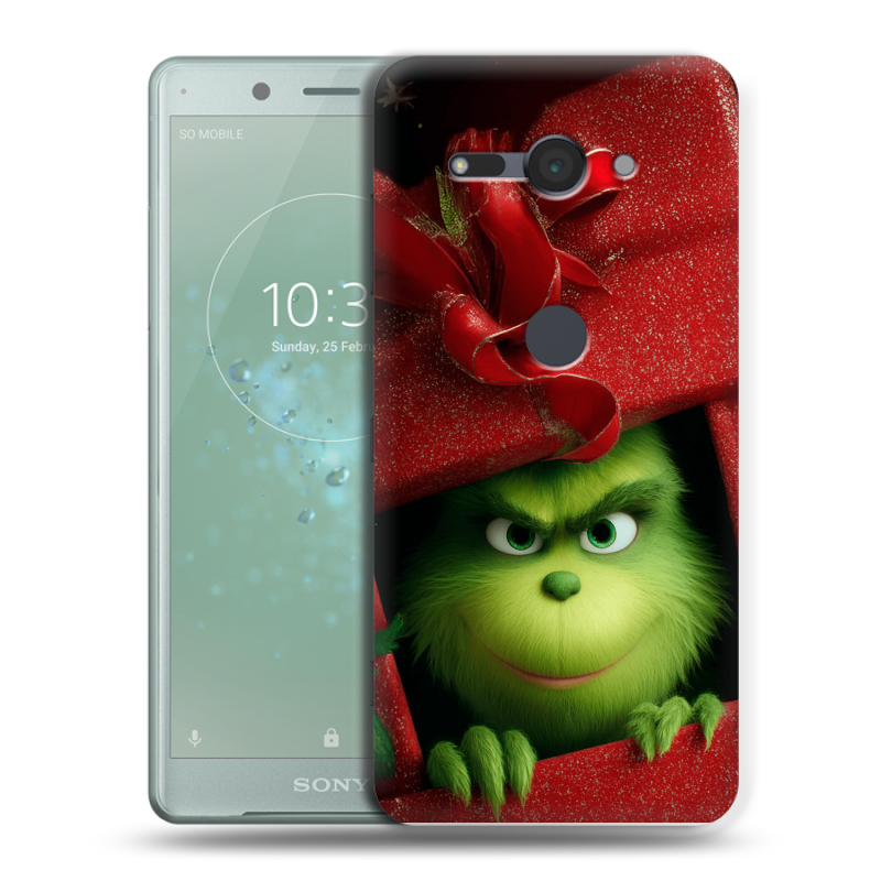 Пластиковый чехол на Sony Xperia XZ2 Compact с принтом Новый год Пластиковый чехол на Sony Xperia XZ2 Compact с принтом Новый год