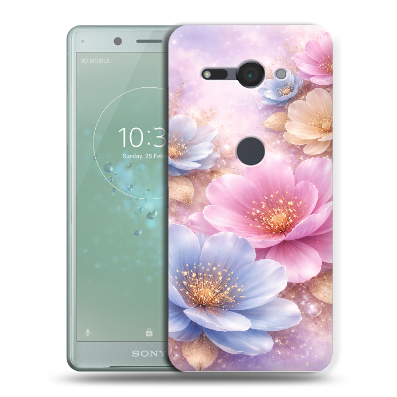Пластиковый чехол на Sony Xperia XZ2 Compact с принтом женский Пластиковый чехол на Sony Xperia XZ2 Compact с принтом женский