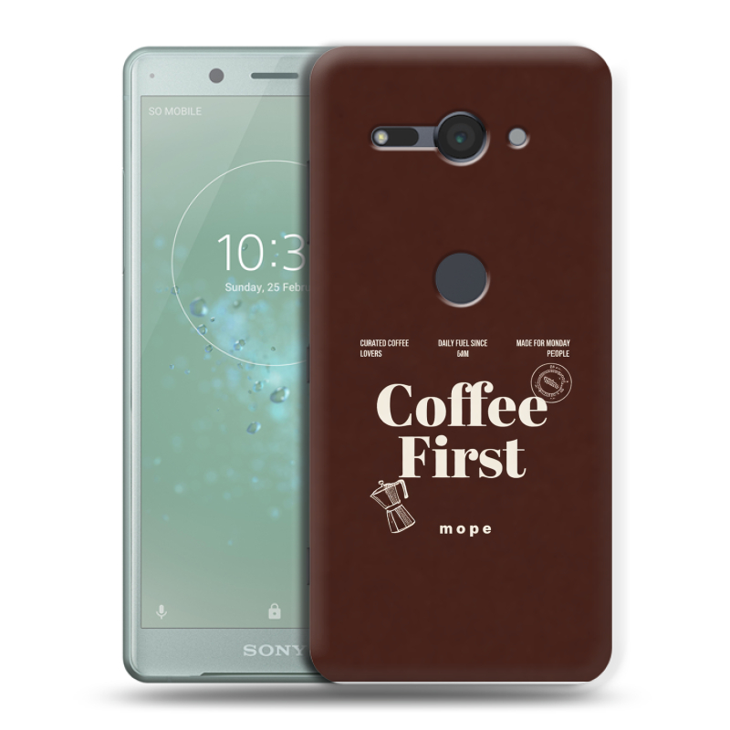 Силиконовый чехол на Sony Xperia XZ2 Compact с принтом женский Силиконовый чехол на Sony Xperia XZ2 Compact с принтом женский