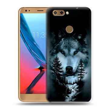 Силиконовый чехол на ZTE Blade V9 с принтом Лесной волк Силиконовый чехол на ZTE Blade V9 с принтом Лесной волк