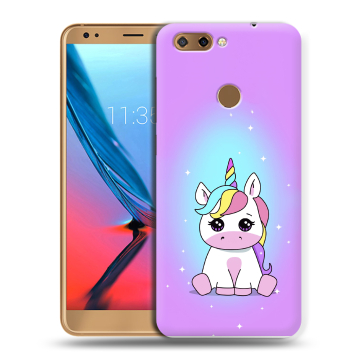 Силиконовый чехол на ZTE Blade V9 с принтом Единорог Силиконовый чехол на ZTE Blade V9 с принтом Единорог