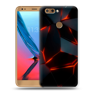 Силиконовый чехол на ZTE Blade V9 с принтом Яркие абстракции Силиконовый чехол на ZTE Blade V9 с принтом Яркие абстракции