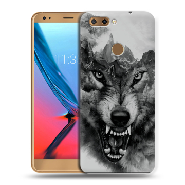 Силиконовый чехол на ZTE Blade V9 с принтом Волк Силиконовый чехол на ZTE Blade V9 с принтом Волк