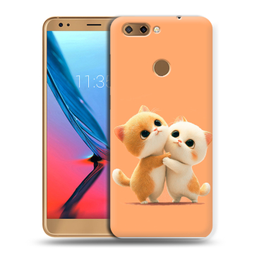 Силиконовый чехол на ZTE Blade V9 с принтом Милые котики Силиконовый чехол на ZTE Blade V9 с принтом Милые котики