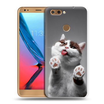 Силиконовый чехол на ZTE Blade V9 с принтом Коты Силиконовый чехол на ZTE Blade V9 с принтом Коты