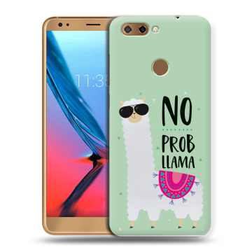 Силиконовый чехол на ZTE Blade V9 с принтом Лама Силиконовый чехол на ZTE Blade V9 с принтом Лама