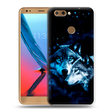 Силиконовый чехол на ZTE Blade V9 с принтом Волки Силиконовый чехол на ZTE Blade V9 с принтом Волки