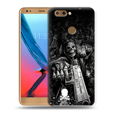 Силиконовый чехол на ZTE Blade V9 с принтом Скелет Силиконовый чехол на ZTE Blade V9 с принтом Скелет