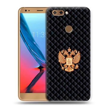 Силиконовый чехол на ZTE Blade V9 с принтом Герб России принт
