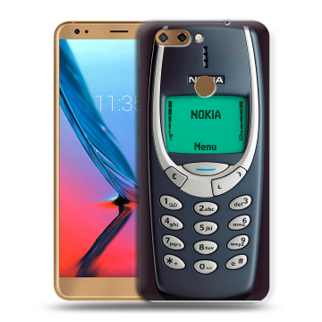 Силиконовый чехол на ZTE Blade V9 с принтом Старый телефон Силиконовый чехол на ZTE Blade V9 с принтом Старый телефон