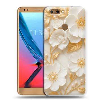 Силиконовый чехол на ZTE Blade V9 с принтом Цветы