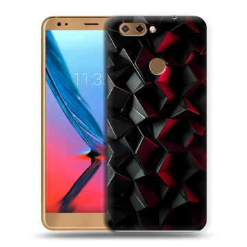 Силиконовый чехол на ZTE Blade V9 с принтом Абстракция