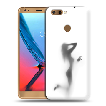 Силиконовый чехол на ZTE Blade V9 с принтом Силуэт