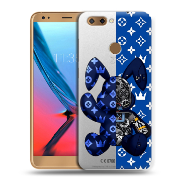 Силиконовый чехол на ZTE Blade V9 с принтом Луи робот