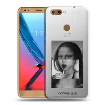 Силиконовый чехол на ZTE Blade V9 с принтом Мона Лиза