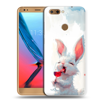 Силиконовый чехол на ZTE Blade V9 с принтом кролик зайчик