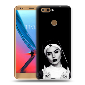 Силиконовый чехол на ZTE Blade V9 с принтом монашка Силиконовый чехол на ZTE Blade V9 с принтом монашка