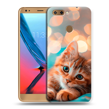 Силиконовый чехол на ZTE Blade V9 с принтом котик Силиконовый чехол на ZTE Blade V9 с принтом котик