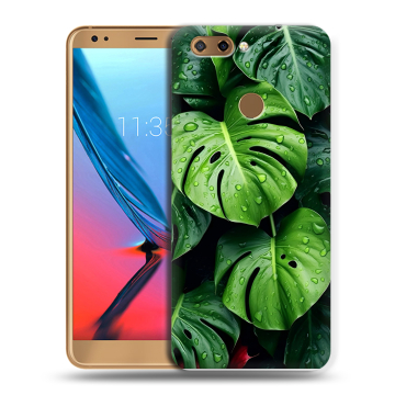 Силиконовый чехол на ZTE Blade V9 с принтом Листья Силиконовый чехол на ZTE Blade V9 с принтом Листья