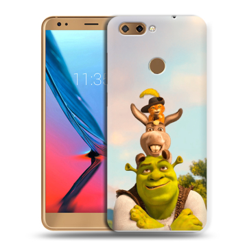 Силиконовый чехол на ZTE Blade V9 с принтом Шрек Shrek