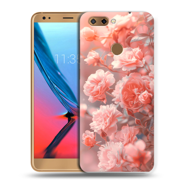 Силиконовый чехол на ZTE Blade V9 с принтом Розы цветы