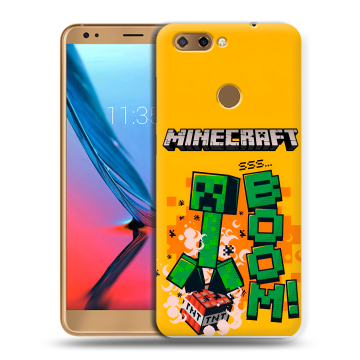 Силиконовый чехол на ZTE Blade V9 с принтом Майнкрафт Minecraft Силиконовый чехол на ZTE Blade V9 с принтом Майнкрафт Minecraft