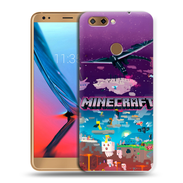 Силиконовый чехол на ZTE Blade V9 с принтом Майнкрафт Minecraft Силиконовый чехол на ZTE Blade V9 с принтом Майнкрафт Minecraft