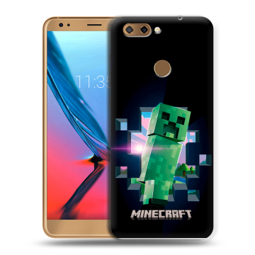 Силиконовый чехол на ZTE Blade V9 с принтом Майнкрафт Minecraft Силиконовый чехол на ZTE Blade V9 с принтом Майнкрафт Minecraft