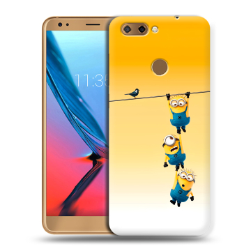 Силиконовый чехол на ZTE Blade V9 с принтом Миньоны Силиконовый чехол на ZTE Blade V9 с принтом Миньоны