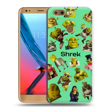 Силиконовый чехол на ZTE Blade V9 с принтом Шрек Shrek