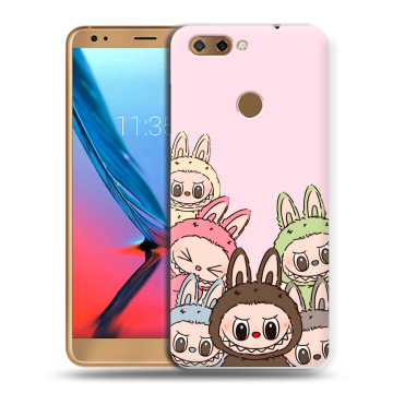 Силиконовый чехол на ZTE Blade V9 с принтом Лабубу