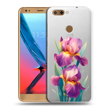 Силиконовый чехол на ZTE Blade V9 с принтом Цветы орхидеи