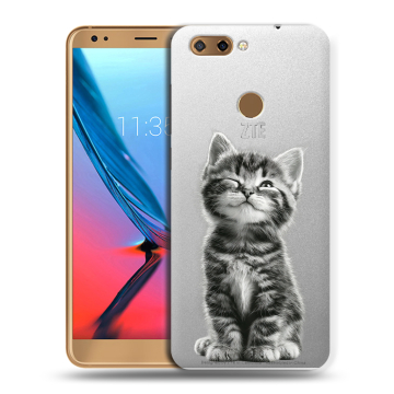 Силиконовый чехол на ZTE Blade V9 с принтом Котенок Силиконовый чехол на ZTE Blade V9 с принтом Котенок