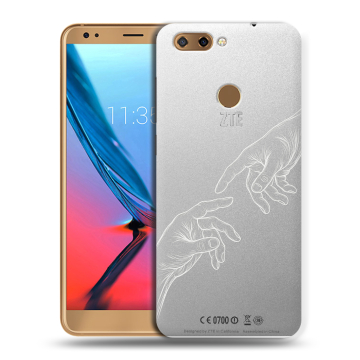 Силиконовый чехол на ZTE Blade V9 с принтом Сотворение мира