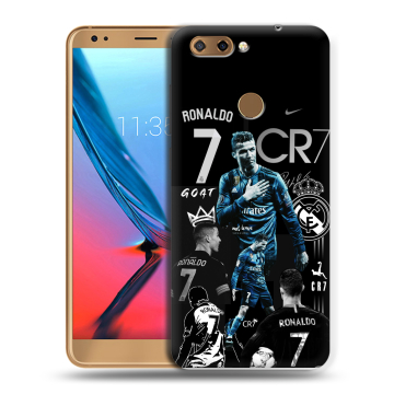 Силиконовый чехол на ZTE Blade V9 с принтом Реал Роналдо