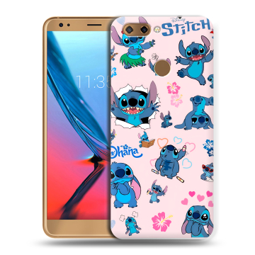 Силиконовый чехол на ZTE Blade V9 с принтом Лило и Стич