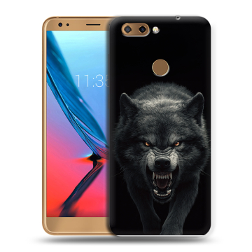 Силиконовый чехол на ZTE Blade V9 с принтом Волк