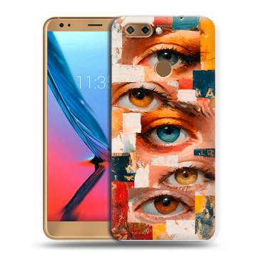 Силиконовый чехол на ZTE Blade V9 с принтом Модный принт