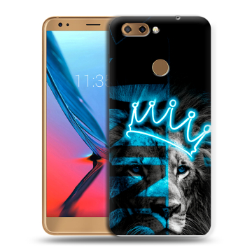 Силиконовый чехол на ZTE Blade V9 с принтом Король лев