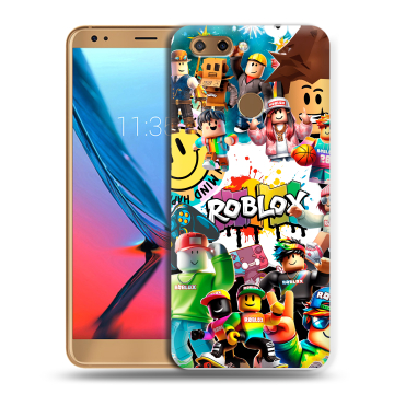 Силиконовый чехол на ZTE Blade V9 с принтом Roblox Роблокс Силиконовый чехол на ZTE Blade V9 с принтом Roblox Роблокс