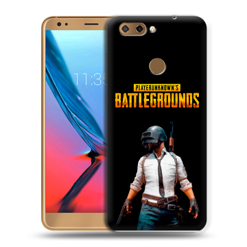 Силиконовый чехол на ZTE Blade V9 с принтом PUGB ПАГБ