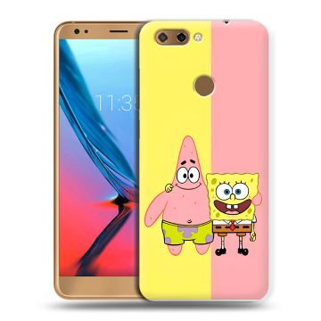 Силиконовый чехол на ZTE Blade V9 с принтом Спанч боб Спанчбоб