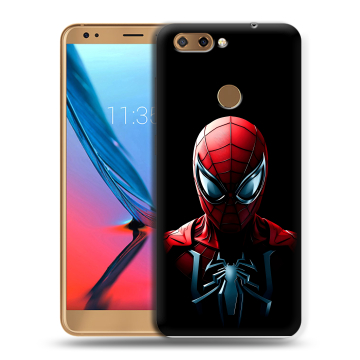 Силиконовый чехол на ZTE Blade V9 с принтом Spiderman Человек паук