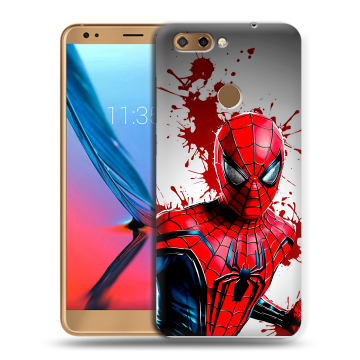 Силиконовый чехол на ZTE Blade V9 с принтом Spiderman Человек паук Силиконовый чехол на ZTE Blade V9 с принтом Spiderman Человек паук