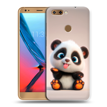 Силиконовый чехол на ZTE Blade V9 с принтом милая панда Силиконовый чехол на ZTE Blade V9 с принтом милая панда