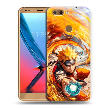 Силиконовый чехол на ZTE Blade V9 с принтом Аниме Наруто Naruto