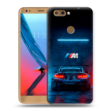 Силиконовый чехол на ZTE Blade V9 с принтом BMW БМВ