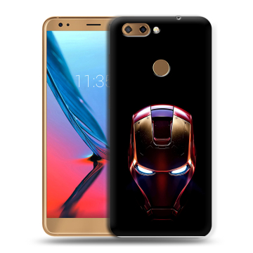 Силиконовый чехол на ZTE Blade V9 с принтом IronMan Железный человек